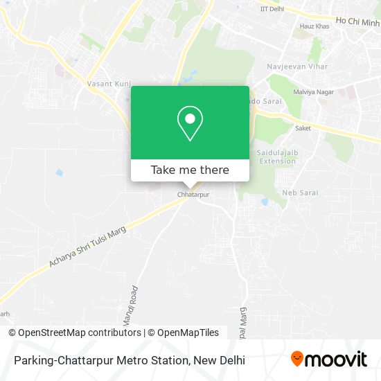 Parking-Chattarpur Metro Station map