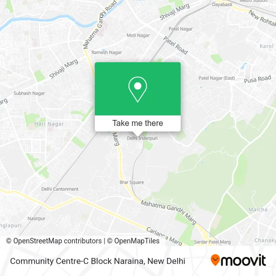 Community Centre-C Block Naraina map
