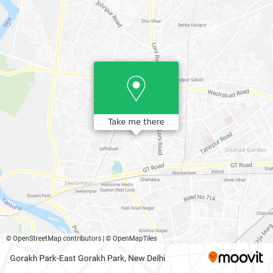 Gorakh Park-East Gorakh Park map