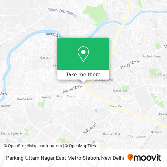 Parking-Uttam Nagar East Metro Station map