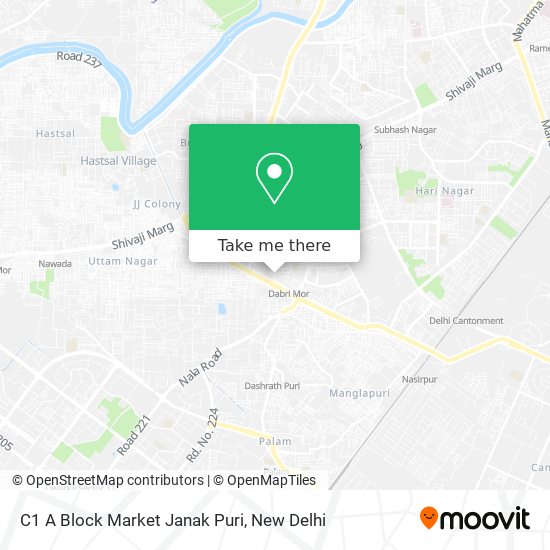 C1 A Block Market Janak Puri map