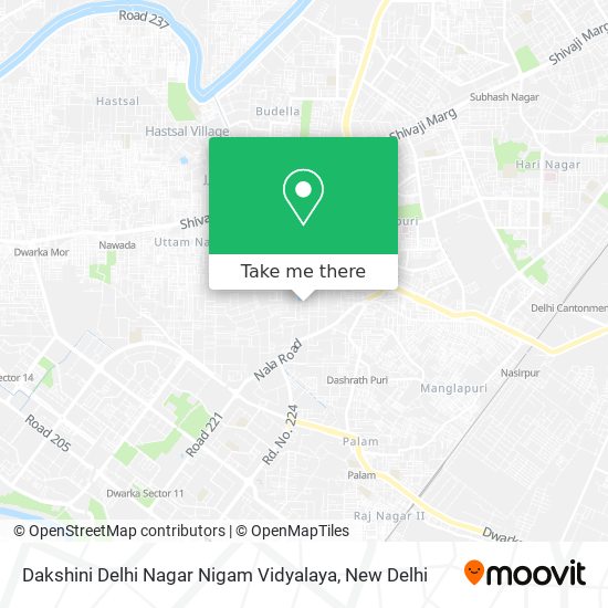 Dakshini Delhi Nagar Nigam Vidyalaya map
