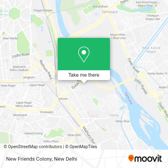 New Friends Colony map