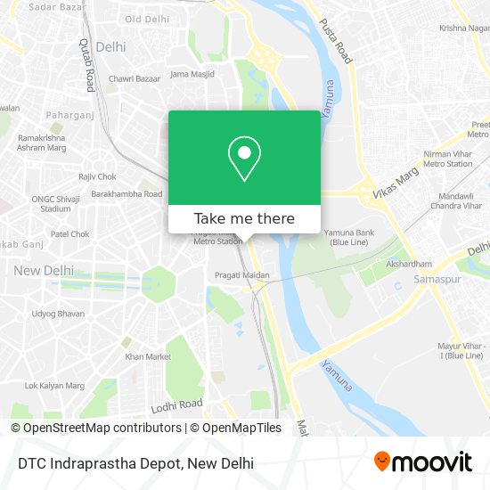 DTC Indraprastha Depot map