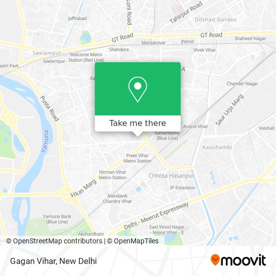 Gagan Vihar map