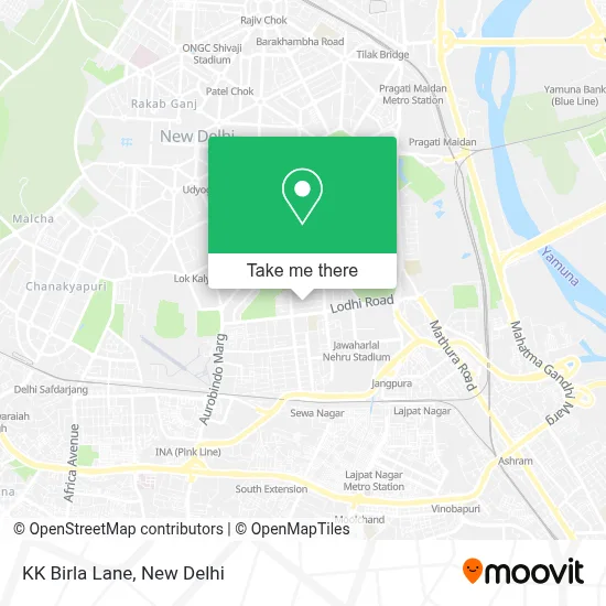 KK Birla Lane map