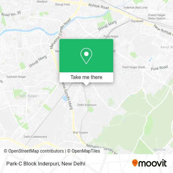 Park-C Block Inderpuri map