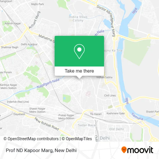 Prof ND Kapoor Marg map