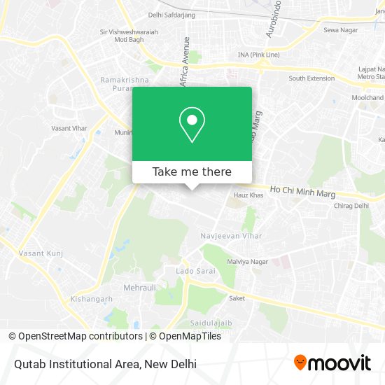 Qutab Institutional Area map