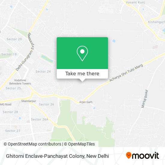 Ghitorni Enclave-Panchayat Colony map
