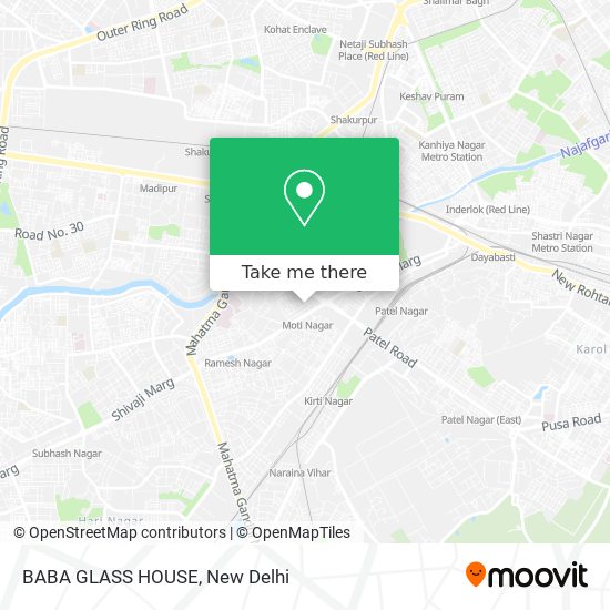 BABA GLASS HOUSE map