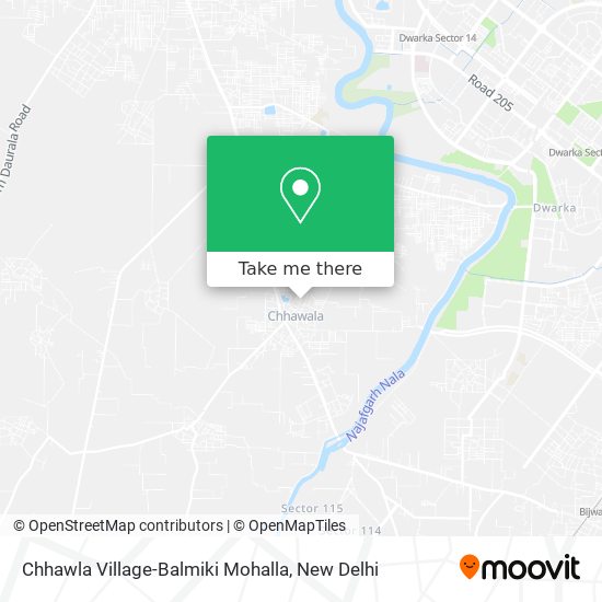 Chhawla Village-Balmiki Mohalla map