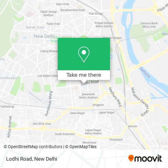 Lodhi Road map