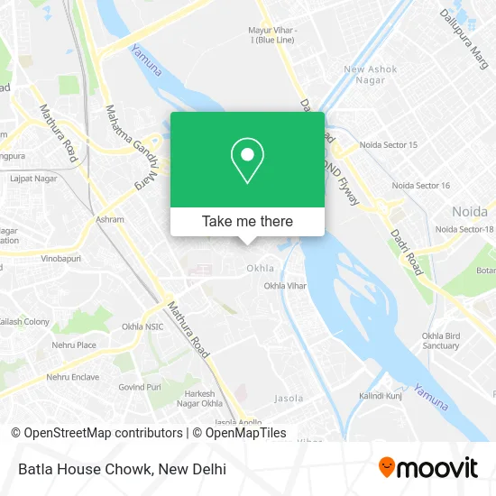 Batla House Chowk map