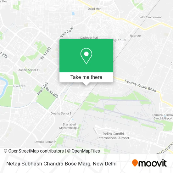 Netaji Subhash Chandra Bose Marg map