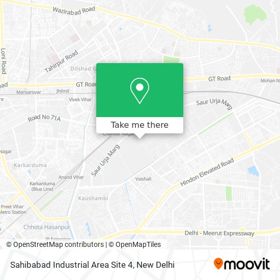 Sahibabad Industrial Area Site 4 map