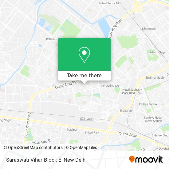 Saraswati Vihar-Block E map