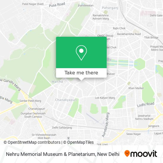 Nehru Memorial Museum & Planetarium map