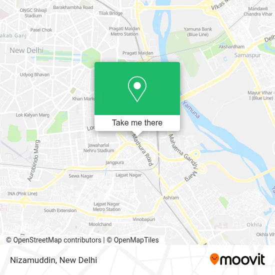 Nizamuddin map
