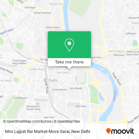 Mini Lajpat Rai Market-More Sarai map