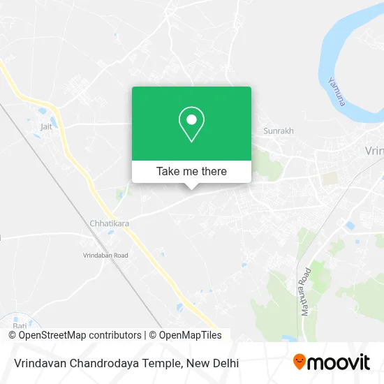 Vrindavan Chandrodaya Temple map