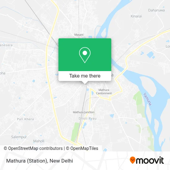 Mathura (Station) map