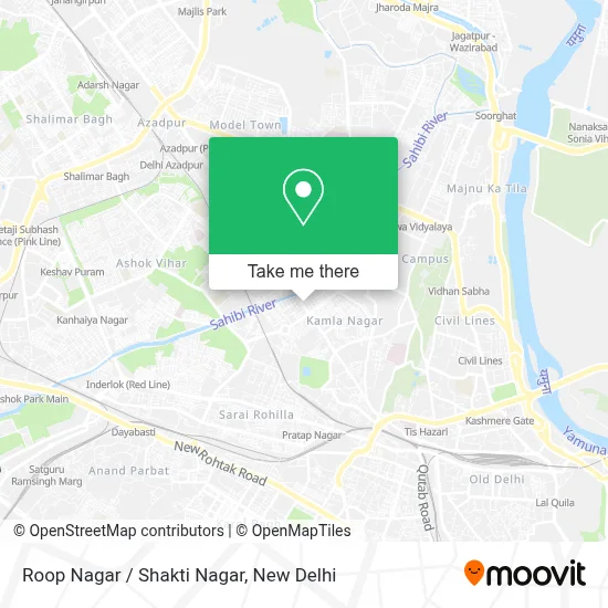Roop Nagar / Shakti Nagar map