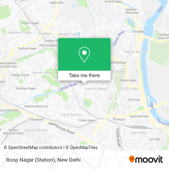 Roop Nagar (Station) map