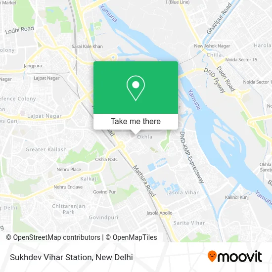 Sukhdev Vihar Station map