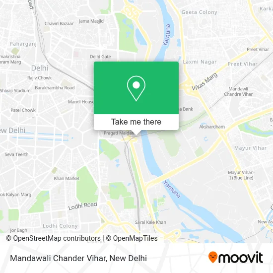 Mandawali Chander Vihar map