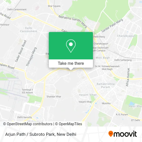 Arjun Path / Subroto Park map