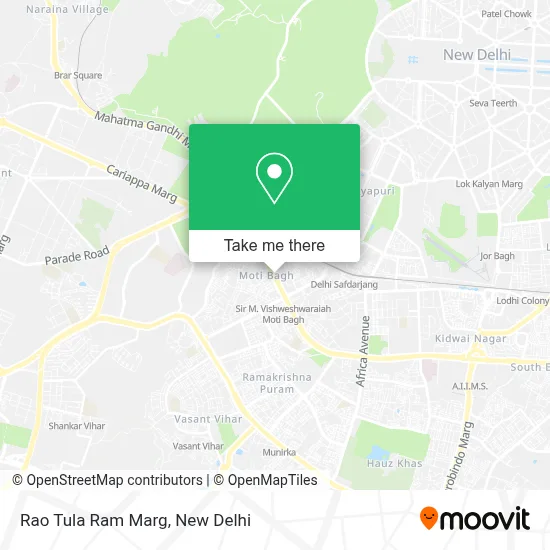 Rao Tula Ram Marg map