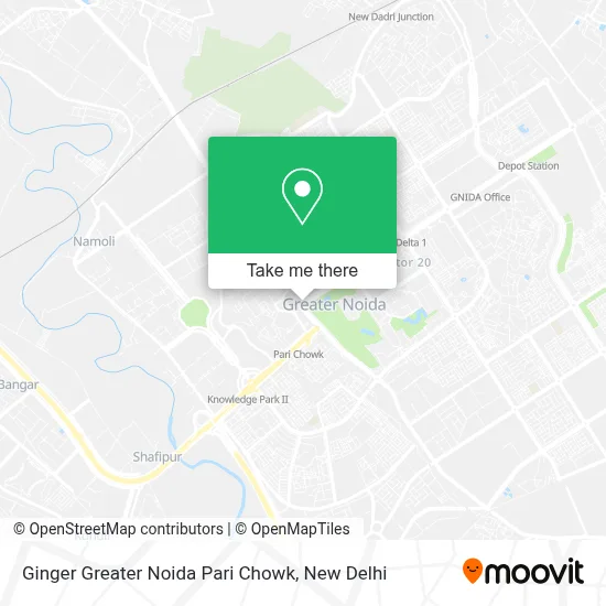 Ginger Greater Noida Pari Chowk map