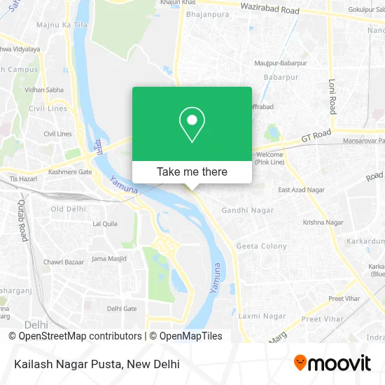 Kailash Nagar Pusta map