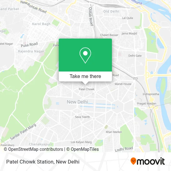 Patel Chowk Station map