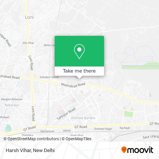 Harsh Vihar map