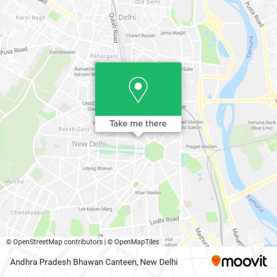 Andhra Pradesh Bhawan Canteen map