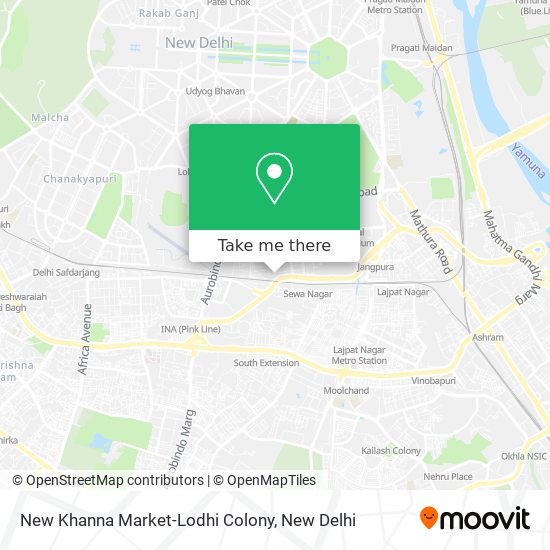 New Khanna Market-Lodhi Colony map