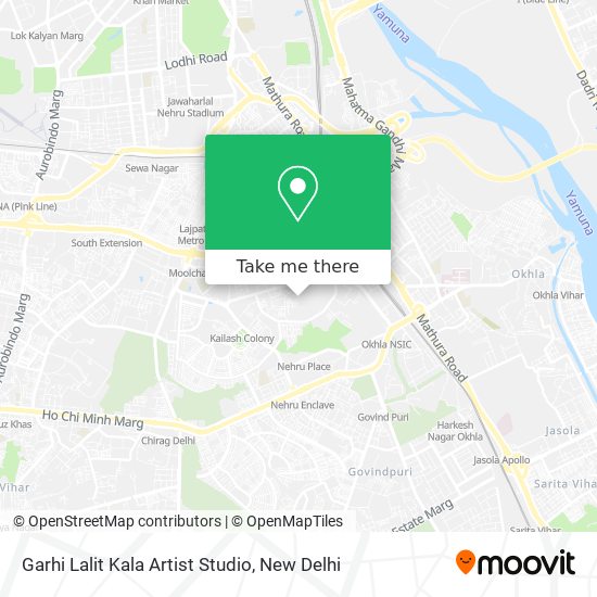 Garhi Lalit Kala Artist Studio map