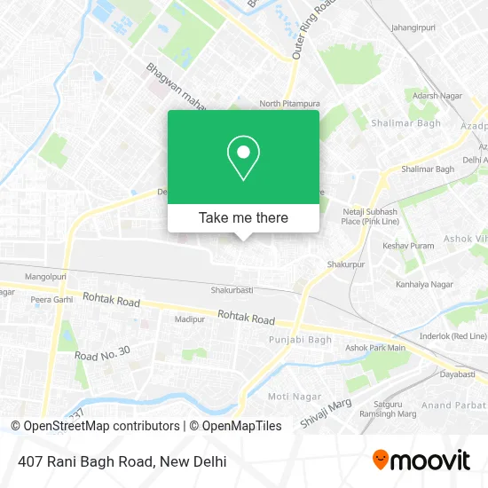 407 Rani Bagh Road map