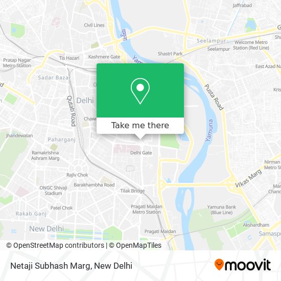 Netaji Subhash Marg map