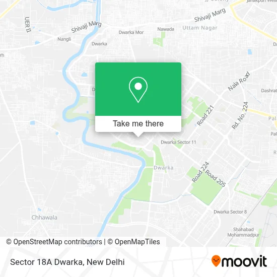 Sector 18A Dwarka map