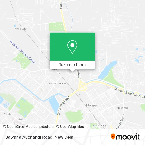 Bawana Auchandi Road map