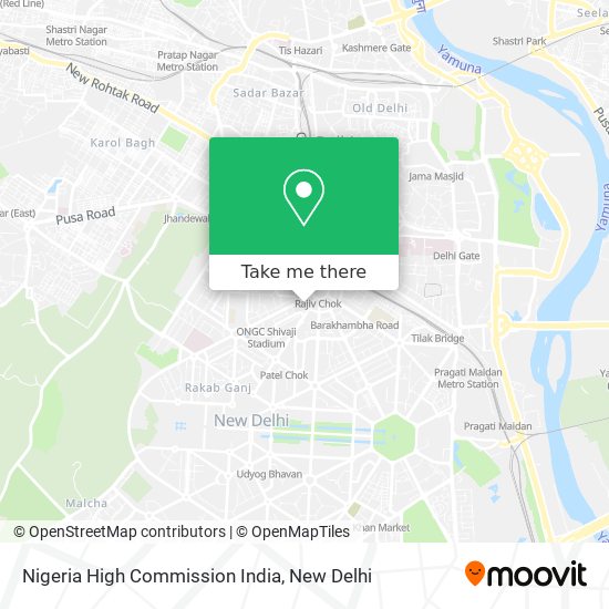 Nigeria High Commission India map