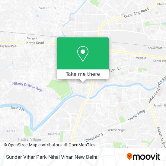 Sunder Vihar Park-Nihal Vihar map