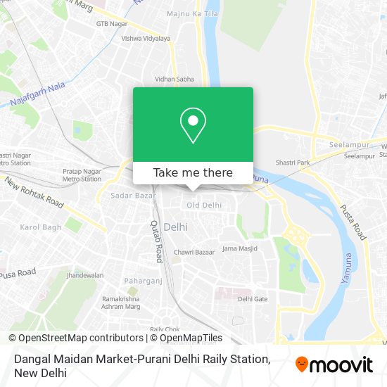Dangal Maidan Market-Purani Delhi Raily Station map