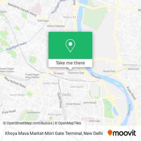 Khoya Mava Market-Mori Gate Terminal map