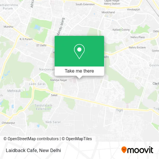 Laidback Cafe map