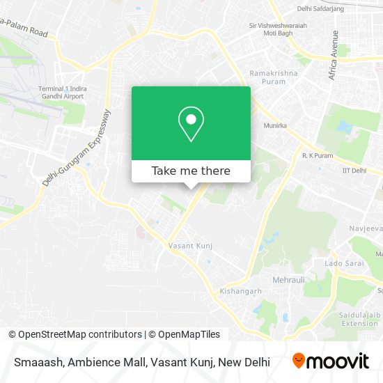 Smaaash, Ambience Mall, Vasant Kunj map