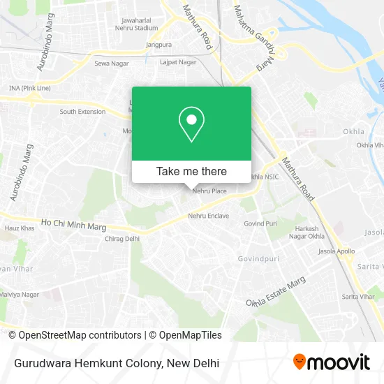 Gurudwara Hemkunt Colony map